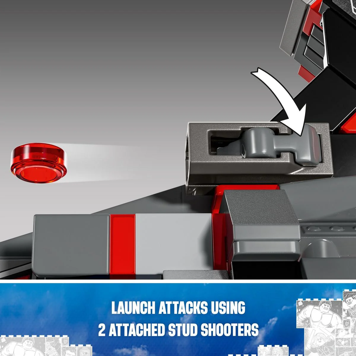 LEGO Marvel Captain America vs. Red Hulk Battle Super Hero Toy with Minifigures - Image 4