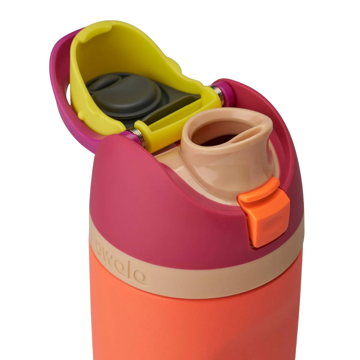 Owala Special Edition 16oz Kids' FreeSip Stainless Steel Water Bottle - Neon Nectar - Image 2