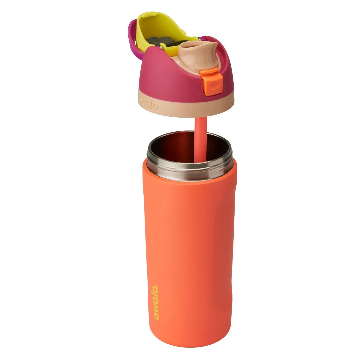 Owala Special Edition 16oz Kids' FreeSip Stainless Steel Water Bottle - Neon Nectar - Image 3