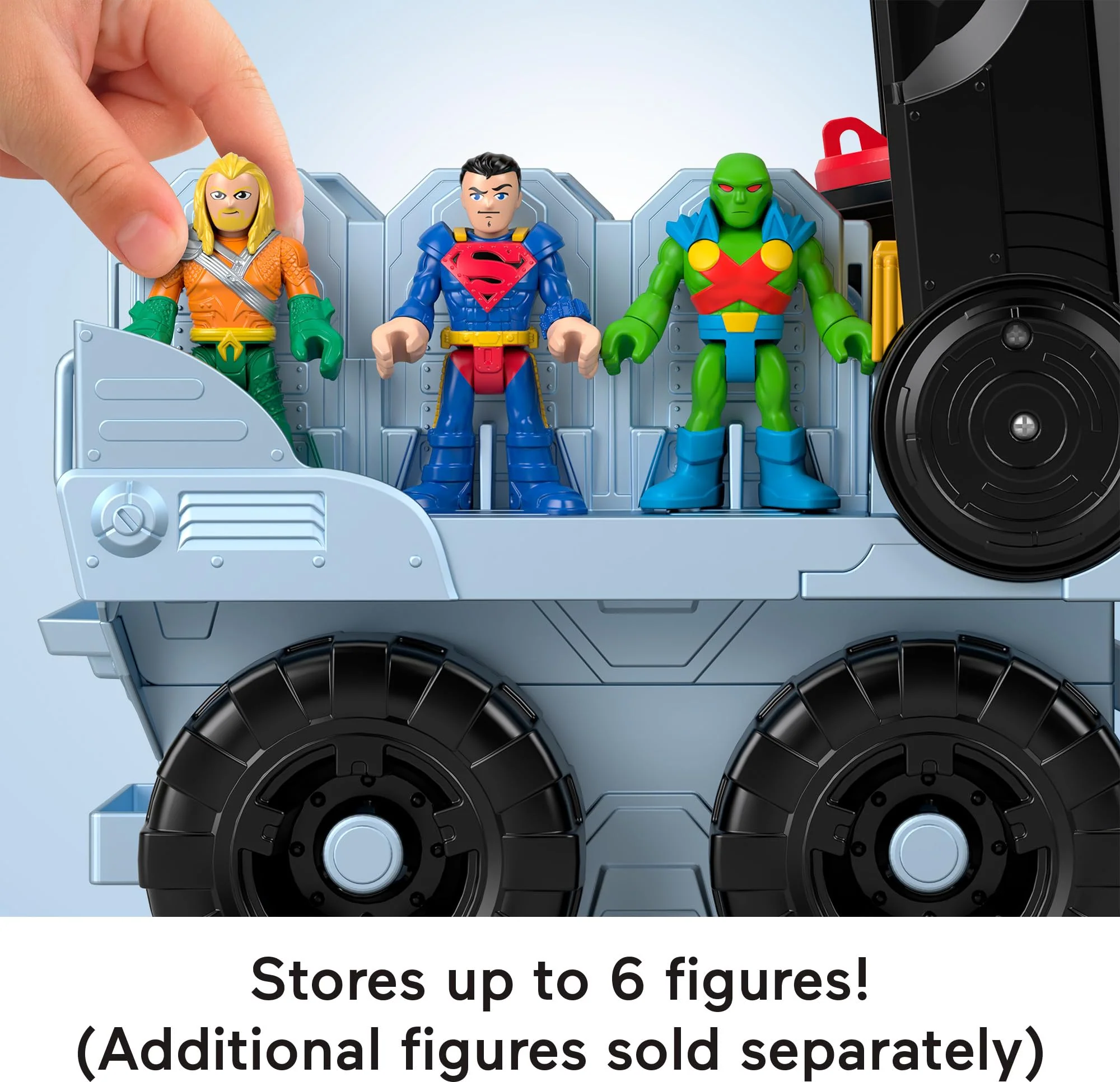 Fisher-Price Imaginext DC Super Friends Batman Toys Transforming Bat-Tank with Lights Sounds Figure & Projectiles for Preschool Kids Ages 3+ Years - Image 6