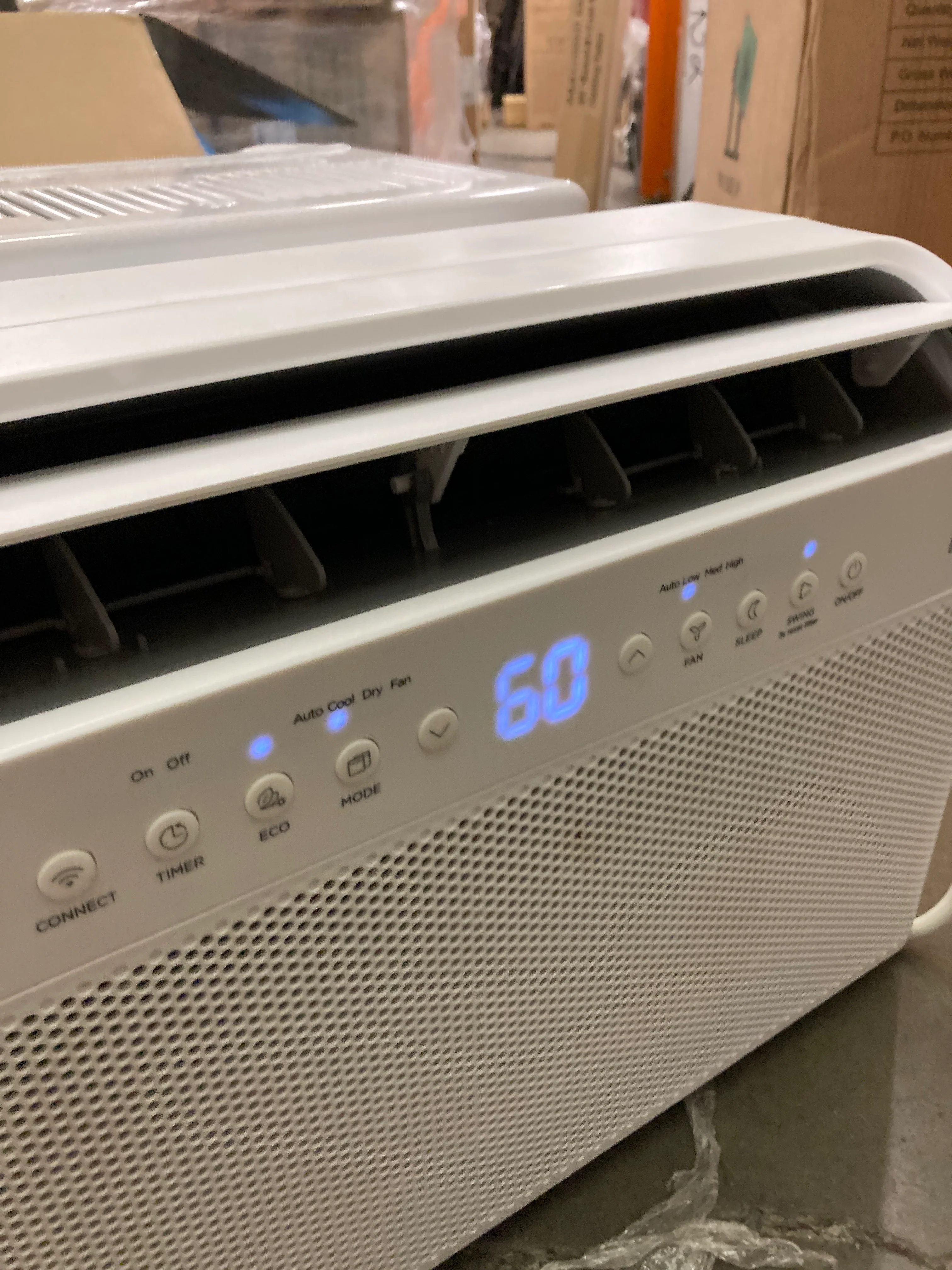 NEW w/ Dent - Midea 12,000 BTU U-Shaped Smart Inverter Window Air Conditioner–Cools up to 550 Sq. Ft., Ultra Quiet with Open Window Flexibility, Works with Alexa/Google Assistant, 35% Energy Savings, Remote Control - Retail $499 - Image 3
