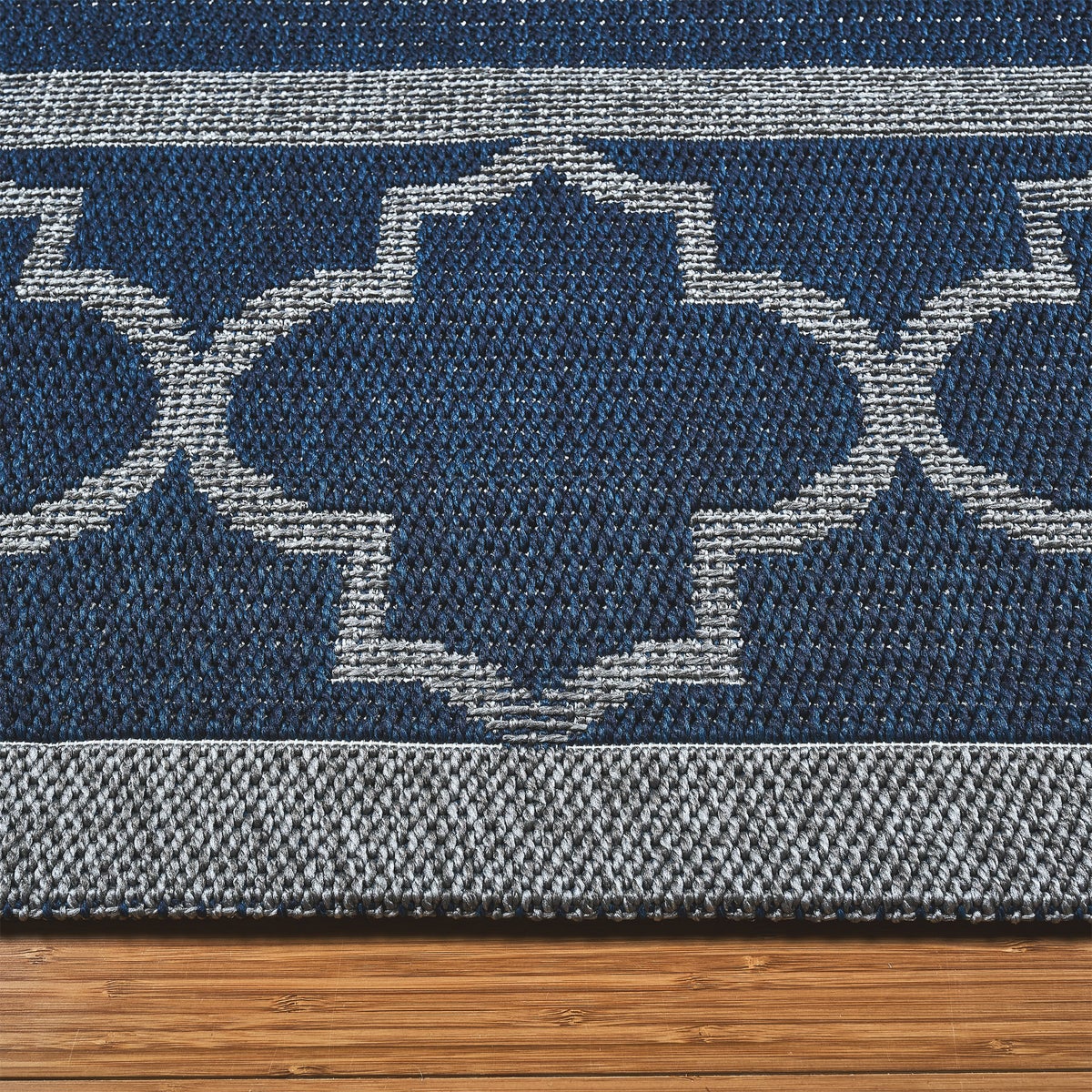 Laguna Indoor/Outdoor Area Rug, Simeon Navy Gray, 7'10” x 10' - Image 3