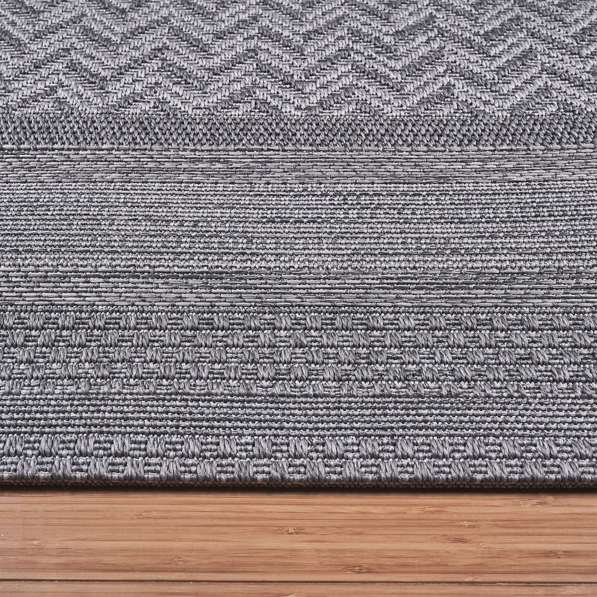 Laguna Indoor/Outdoor Area Rug, Daria Silver Iron, 7'10” x 10' - Image 3