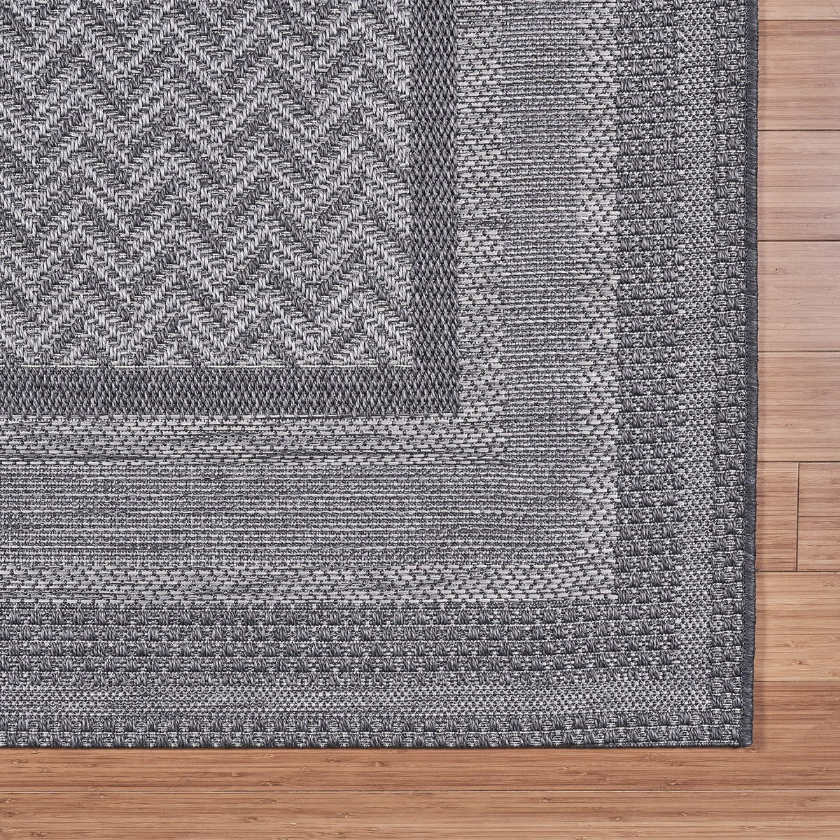 Laguna Indoor/Outdoor Area Rug, Daria Silver Iron, 7'10” x 10' - Image 4