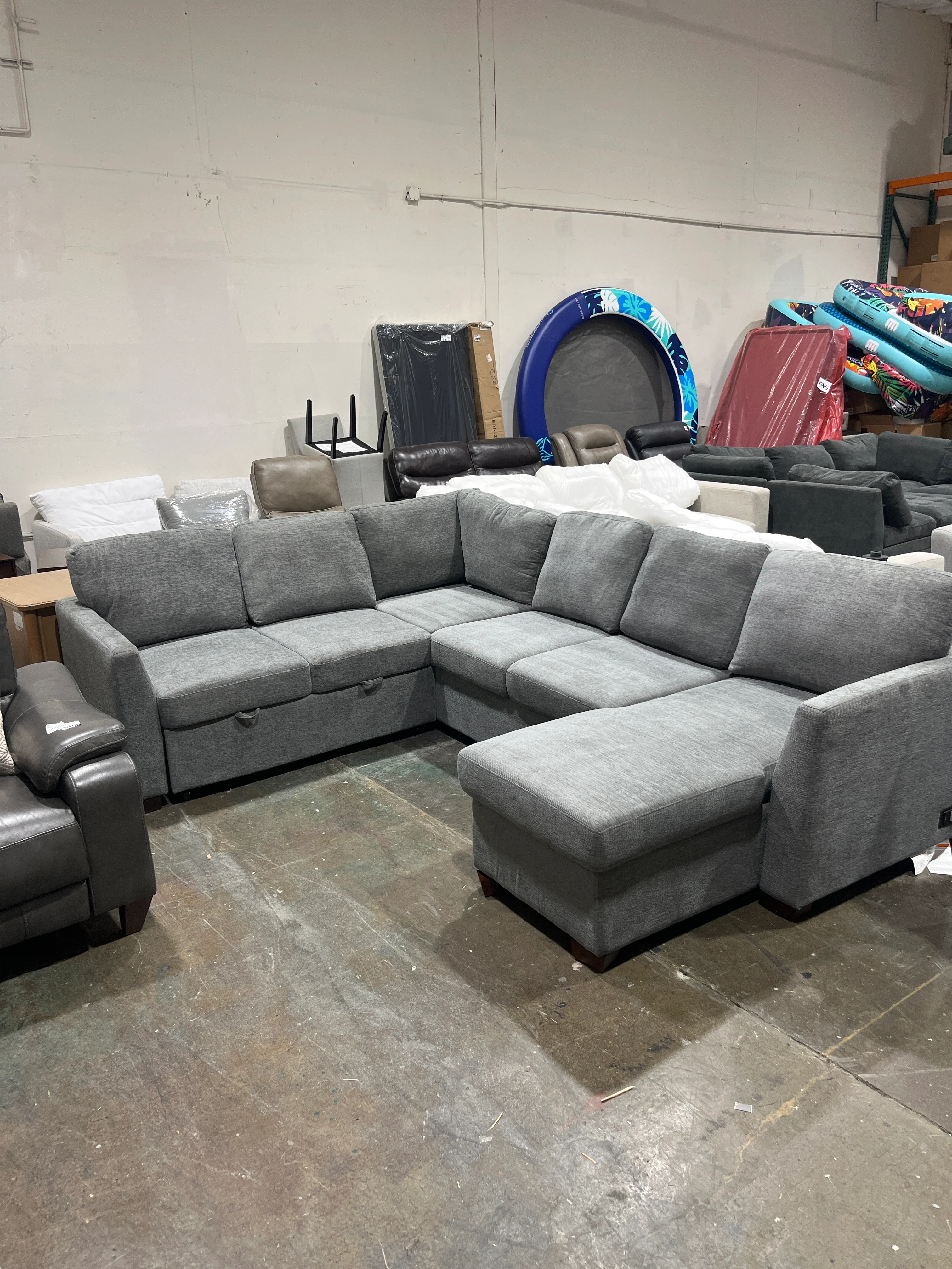 Coddle Luke Sleeper Sectional with Reversible Chaise and Storage - Image 2