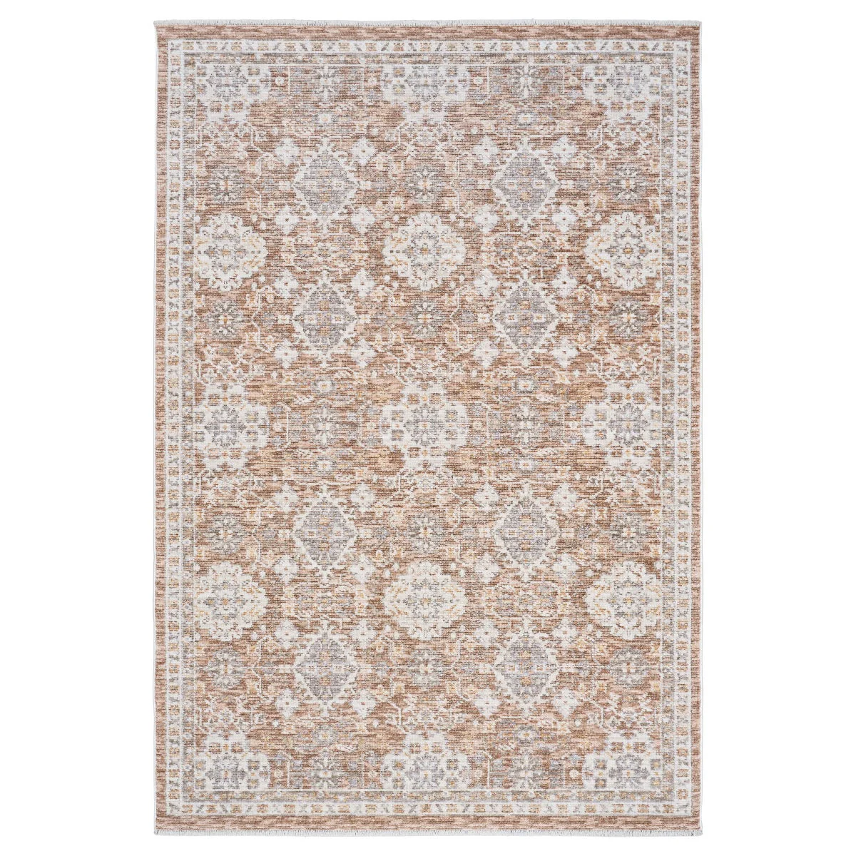 Nourison Hastings Area Rug Collection, Cian Ivory/Rust, 6 ft. 6 in. x 9 ft. 6 in. - Image 6