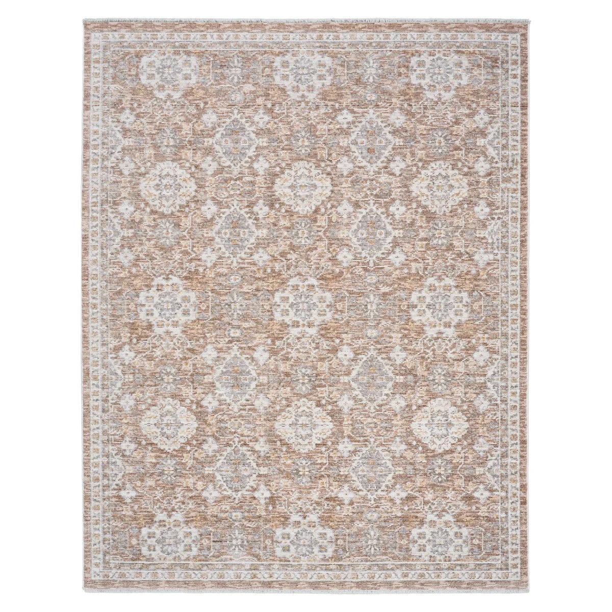 Nourison Hastings Area Rug Collection, Cian Ivory/Rust,  7 ft. 10 in. x 9 ft. 10 in. - Image 6