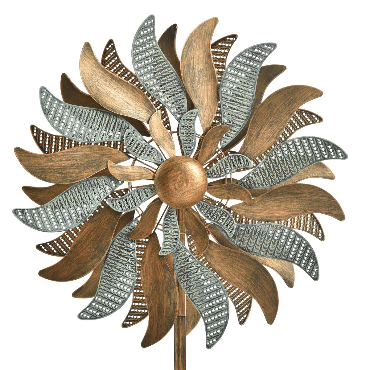 Metal Flower Wind Spinner - Image 4