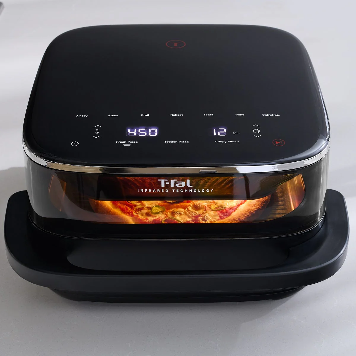T-fal Surface XXL 6.3 Qt Infrared Air Fryer, 1800W, No Preheat, Black - Image 4