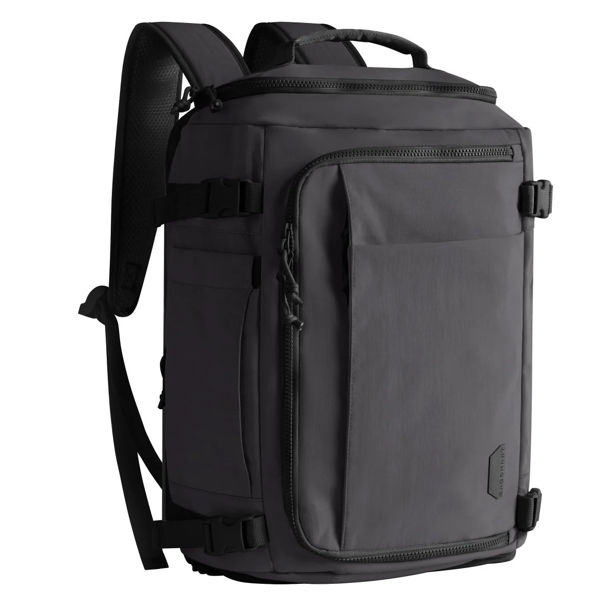 Bagsmart 38L Blast Backpack with 4-piece Compression Packing Cubes, Black - Image 3
