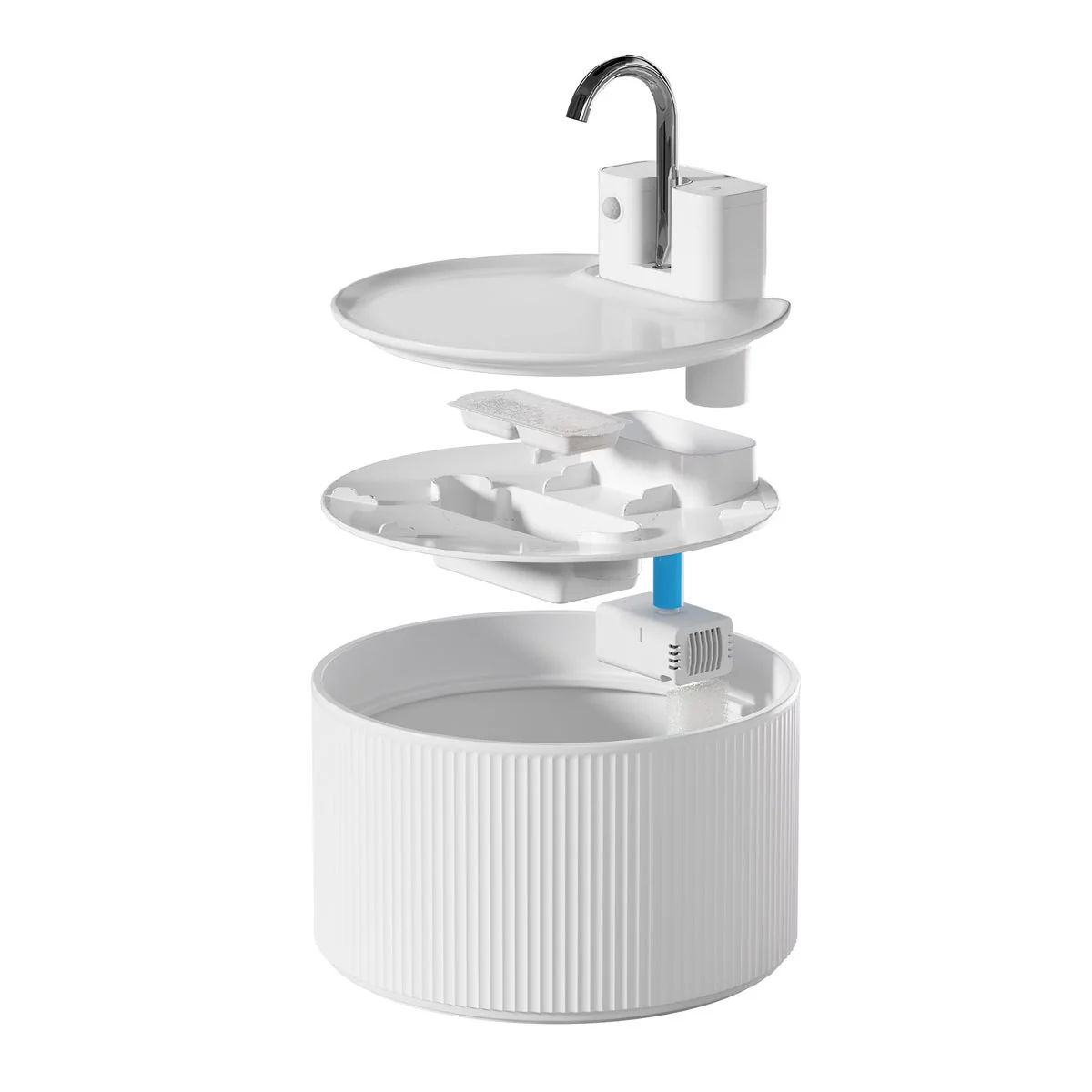PawsPik Cordless Ceramic Faucet-Style Pet Water Fountain, Bundle - Image 4
