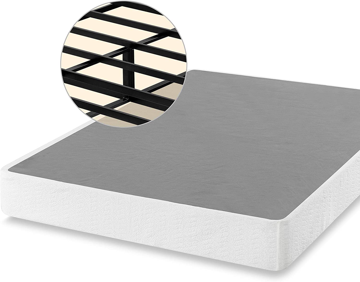 Like NEW - ZINUS 9 Inch Metal Smart Box Spring, 700 lbs Mattress Foundation, Strong Frame, Easy Assembly, Full - Retail $139 - Image 2