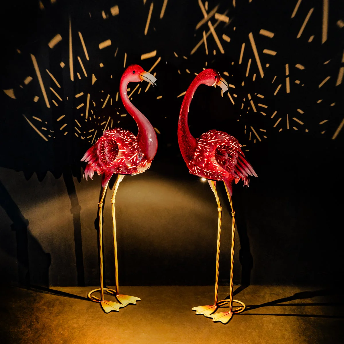 Solar LED Flamingo Pair, Set of 2 - Image 5
