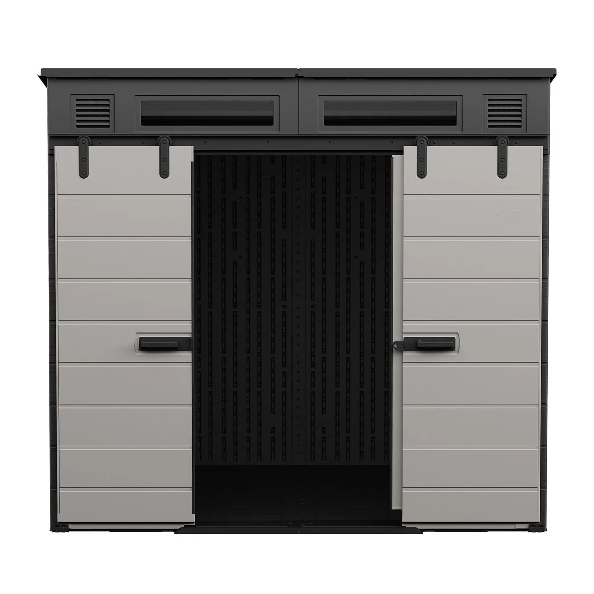 NEW - Suncast Modernist 8'x7' Dual Barn Door Storage Shed - Image 7