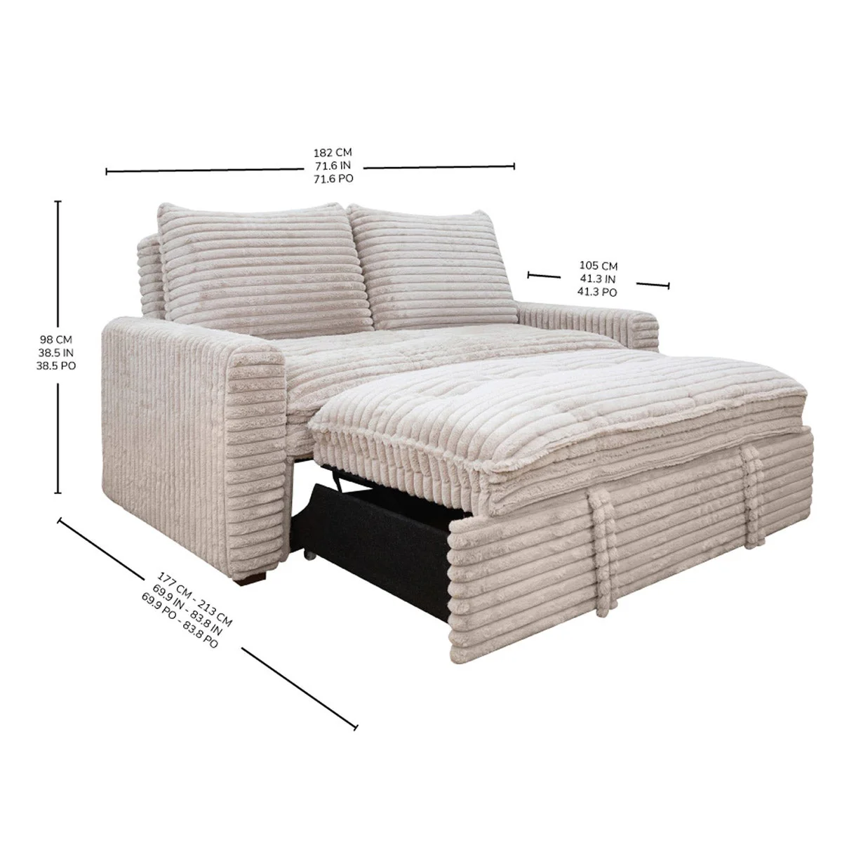 Stearns & Foster Johanna Convertible Sleeper Sofa - Image 2