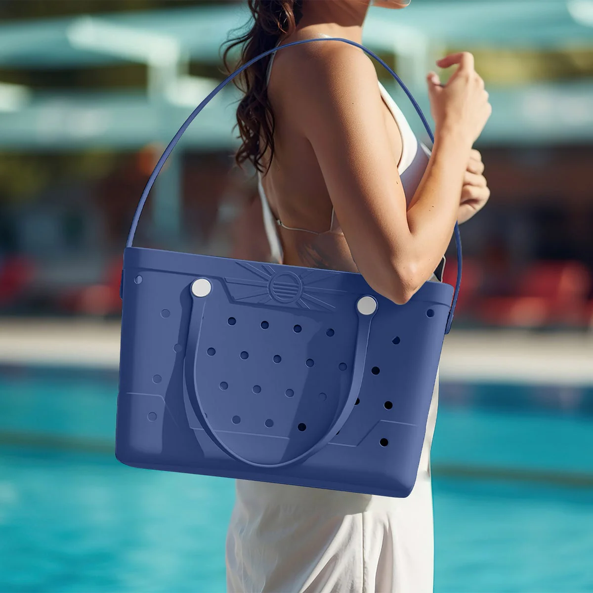 Beachcomber Bag, Navy Blue - Image 4