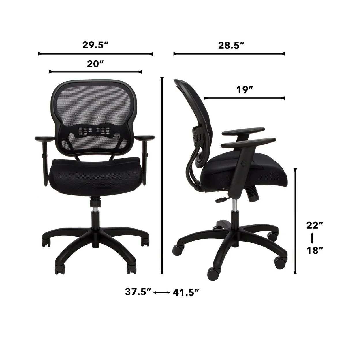 HON Wave Mesh Mid-Back Chair - Image 2