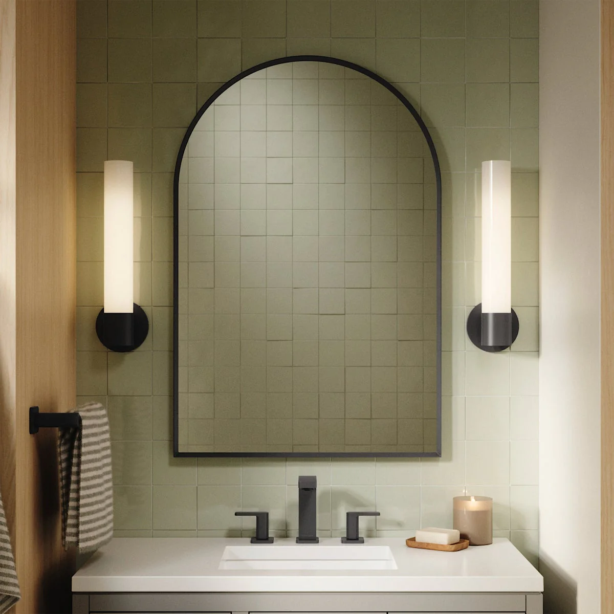 Kohler Orime 24" x 36" Arched Framed Mirror
