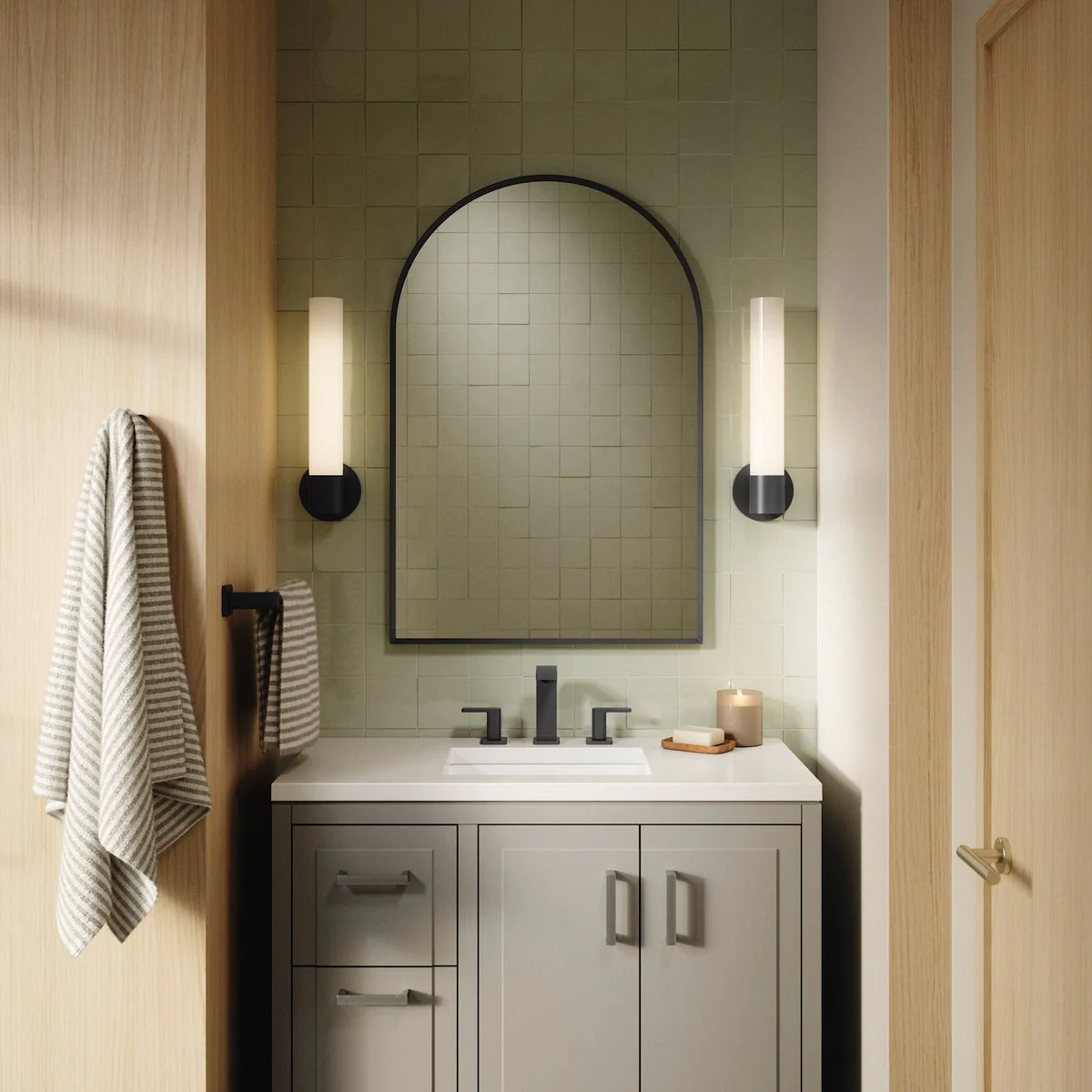 Kohler Orime 24" x 36" Arched Framed Mirror - Image 3