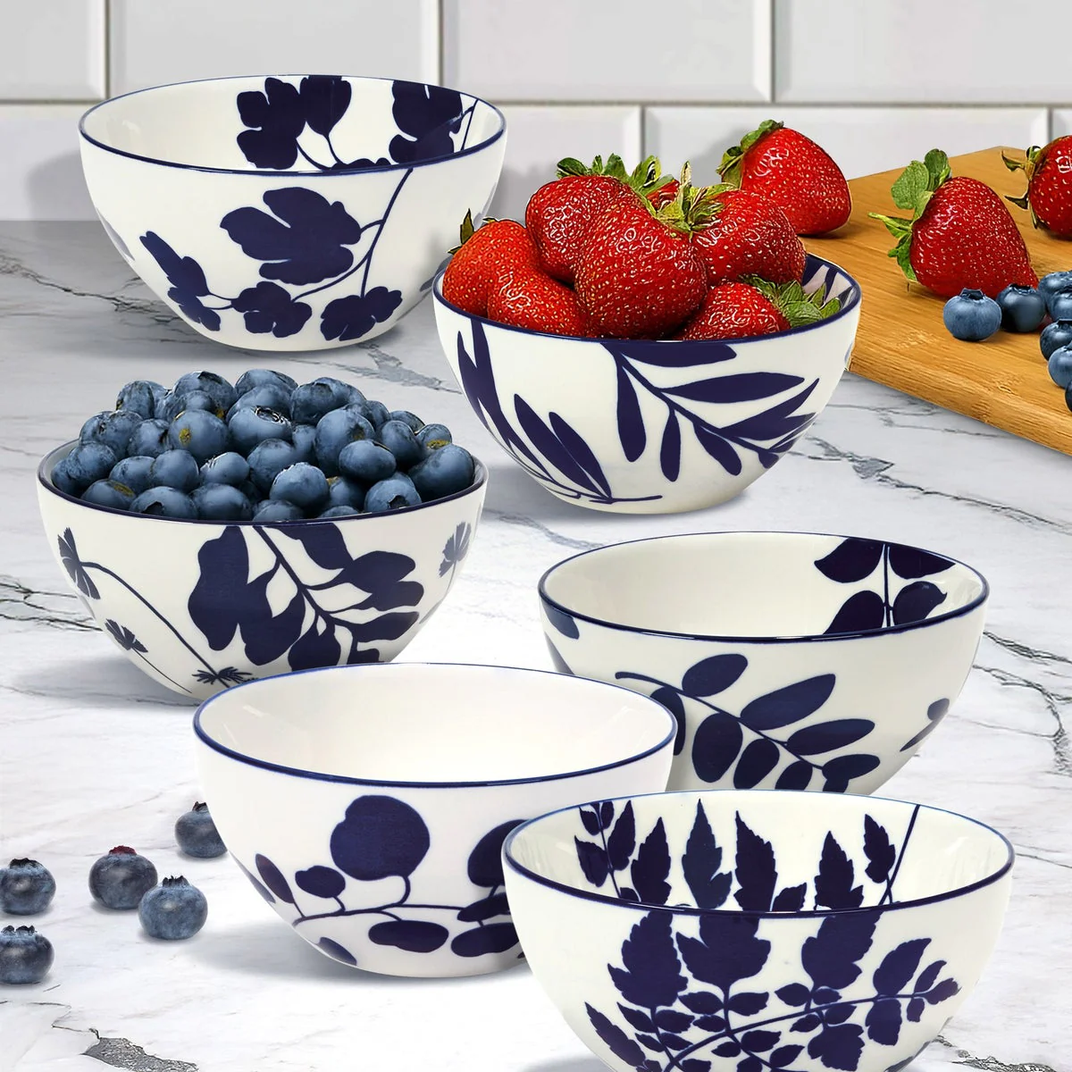 Certified Blue Arbor Bowl Set, 6-pack - Image 2