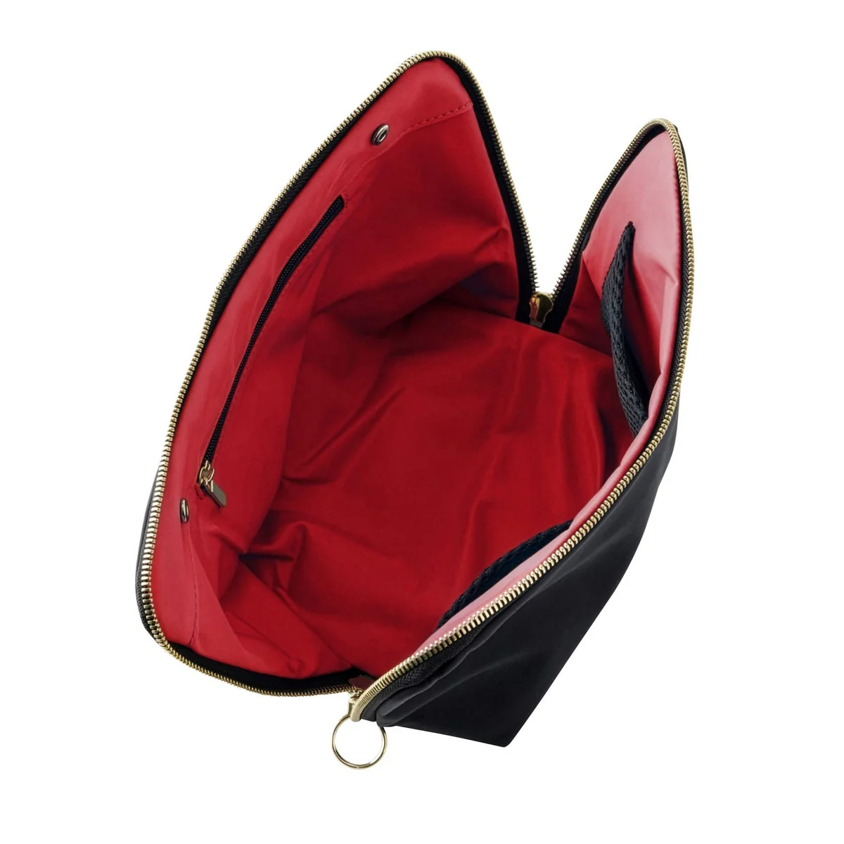 KUSSHI Signature Makeup Bag with Snap-in Brush Organizer - Image 4