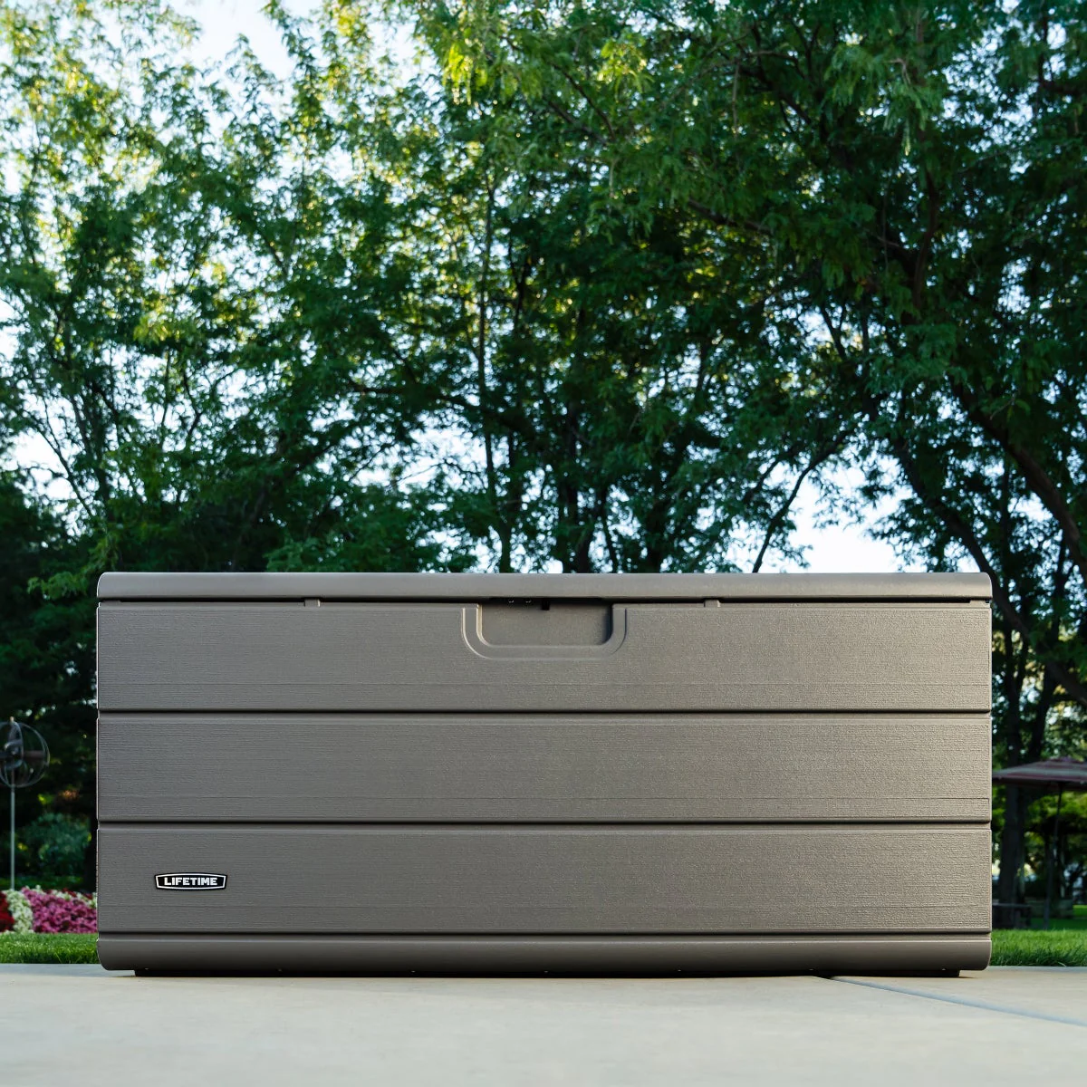 Lifetime 170-Gallon Resin Outdoor Storage Deck Box - Image 2
