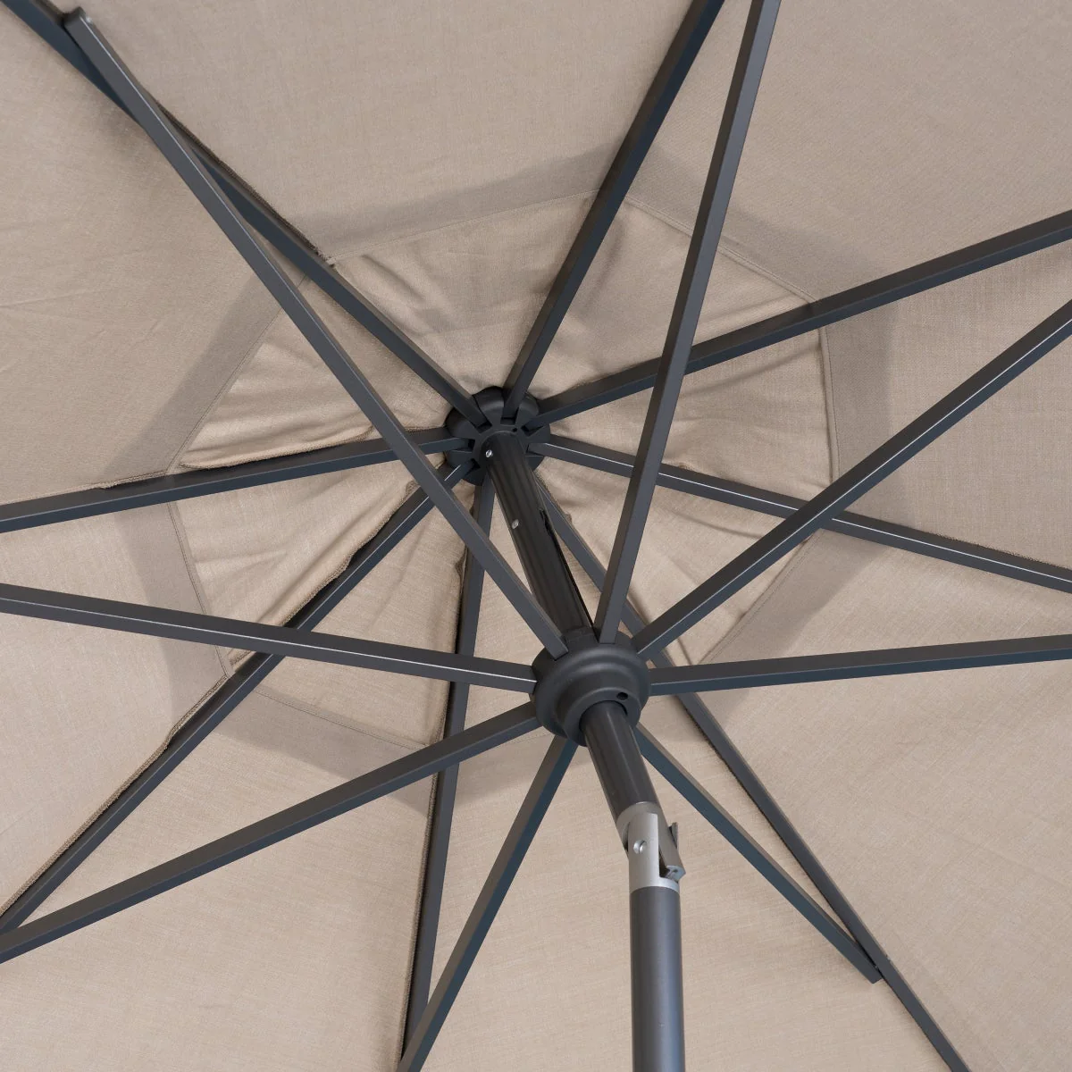SunVilla 10' Auto-Tilt Market Umbrella In Tan - Image 4