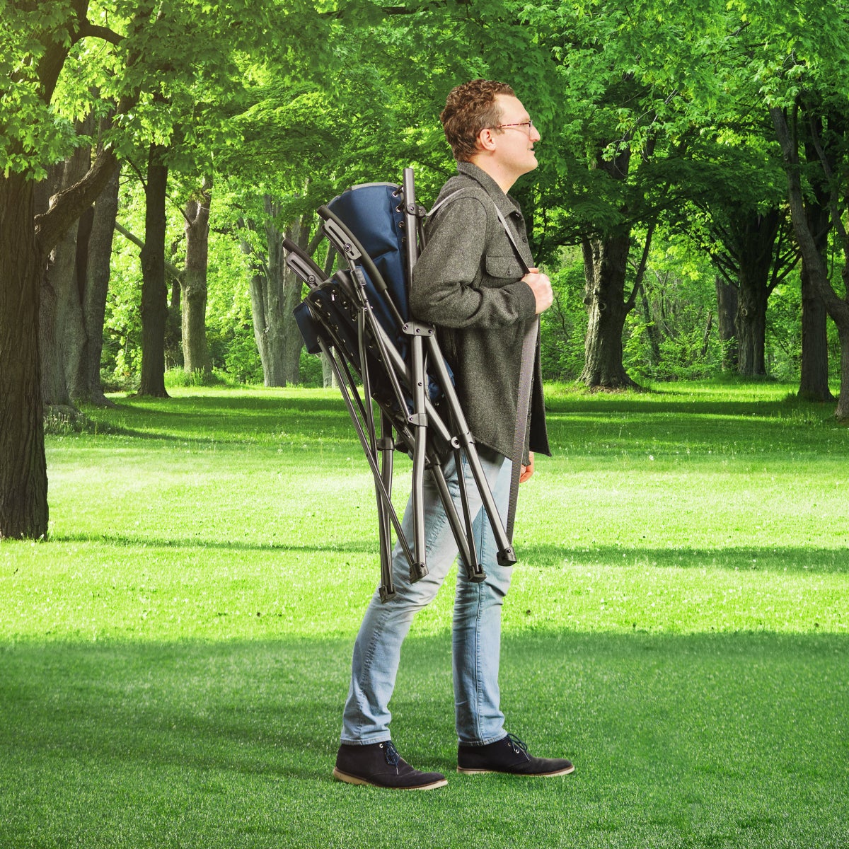Timber Ridge Vene Bungee Suspension Folding Chair - Image 4