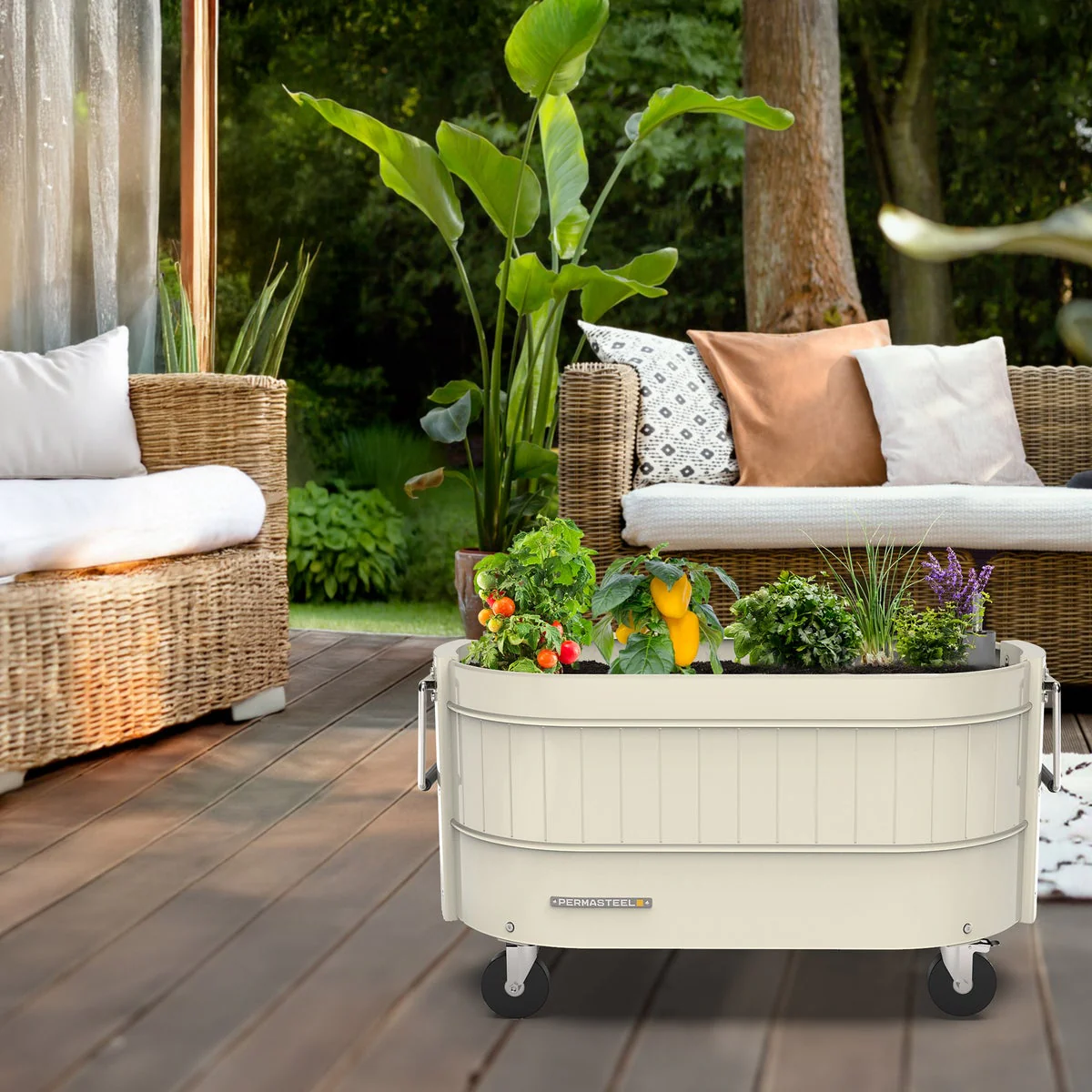 Permasteel Rolling Self-Watering Garden Bed - Image 2
