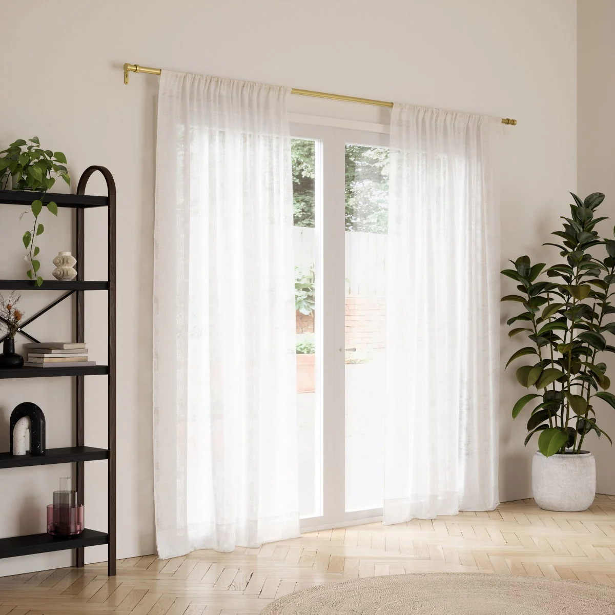 Umbra 1" Curtain Rod, 2-pack 36-72”