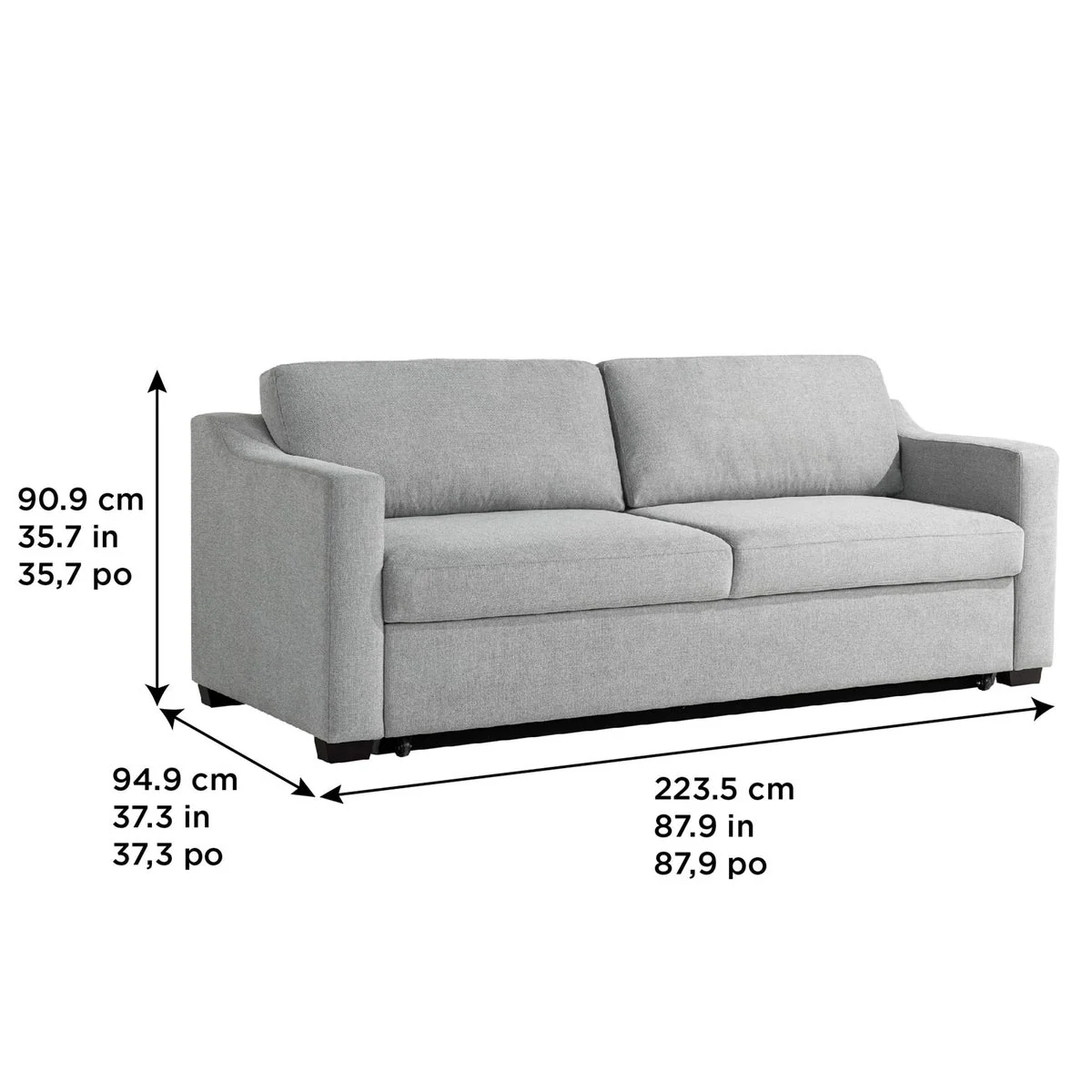 Coddle Aspen Convertible Sleeper Sofa - Image 2