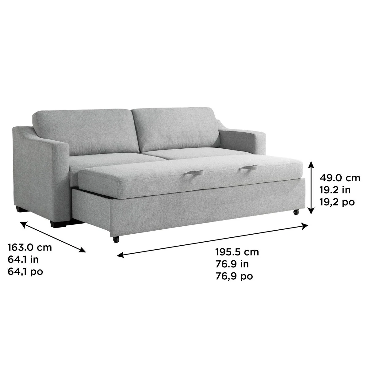 Coddle Aspen Convertible Sleeper Sofa - Image 3