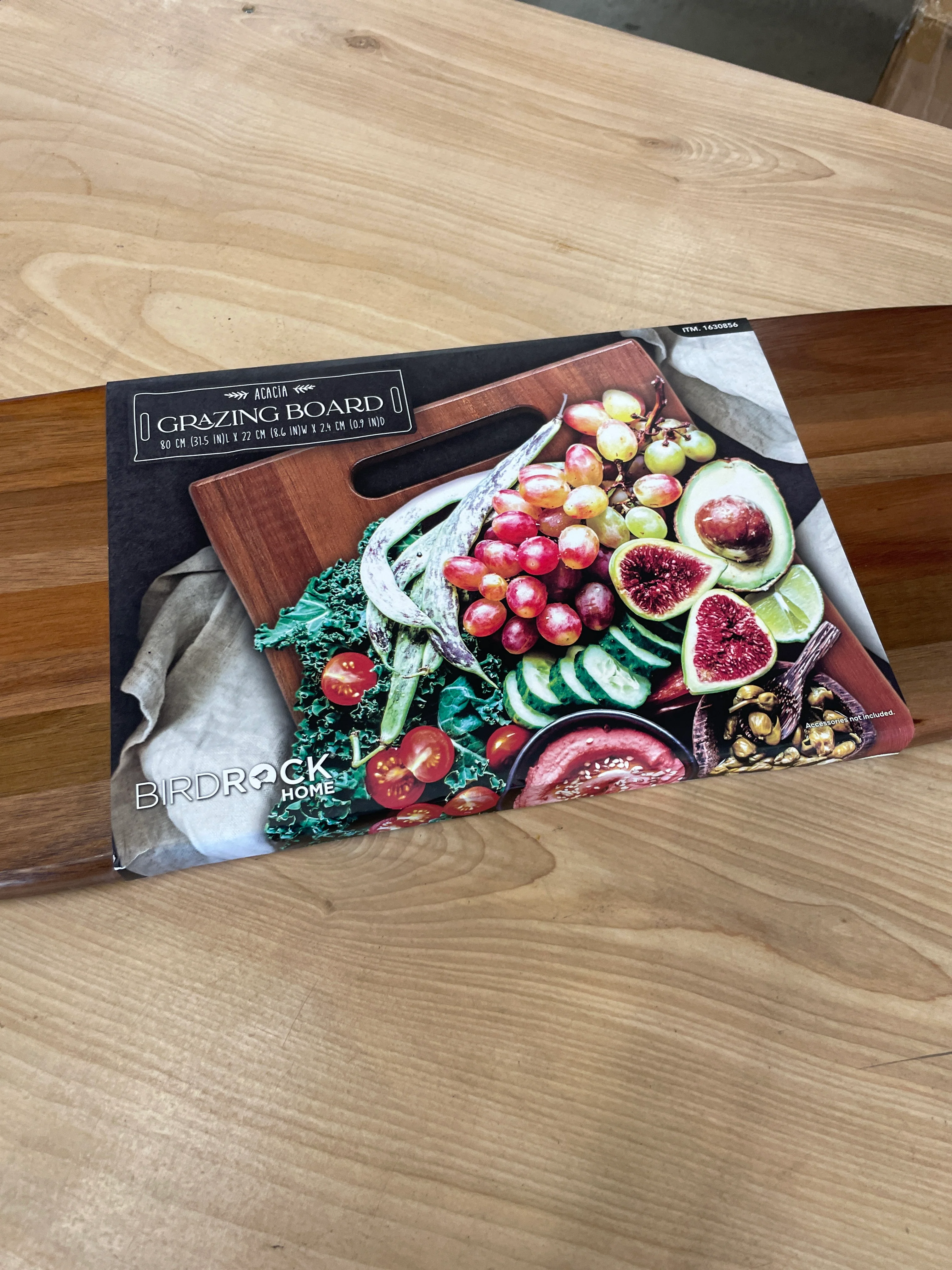 NEW w/ Tiny Crack - Costco - BirdRock Home 31.5” Grazing Board - Retail $28