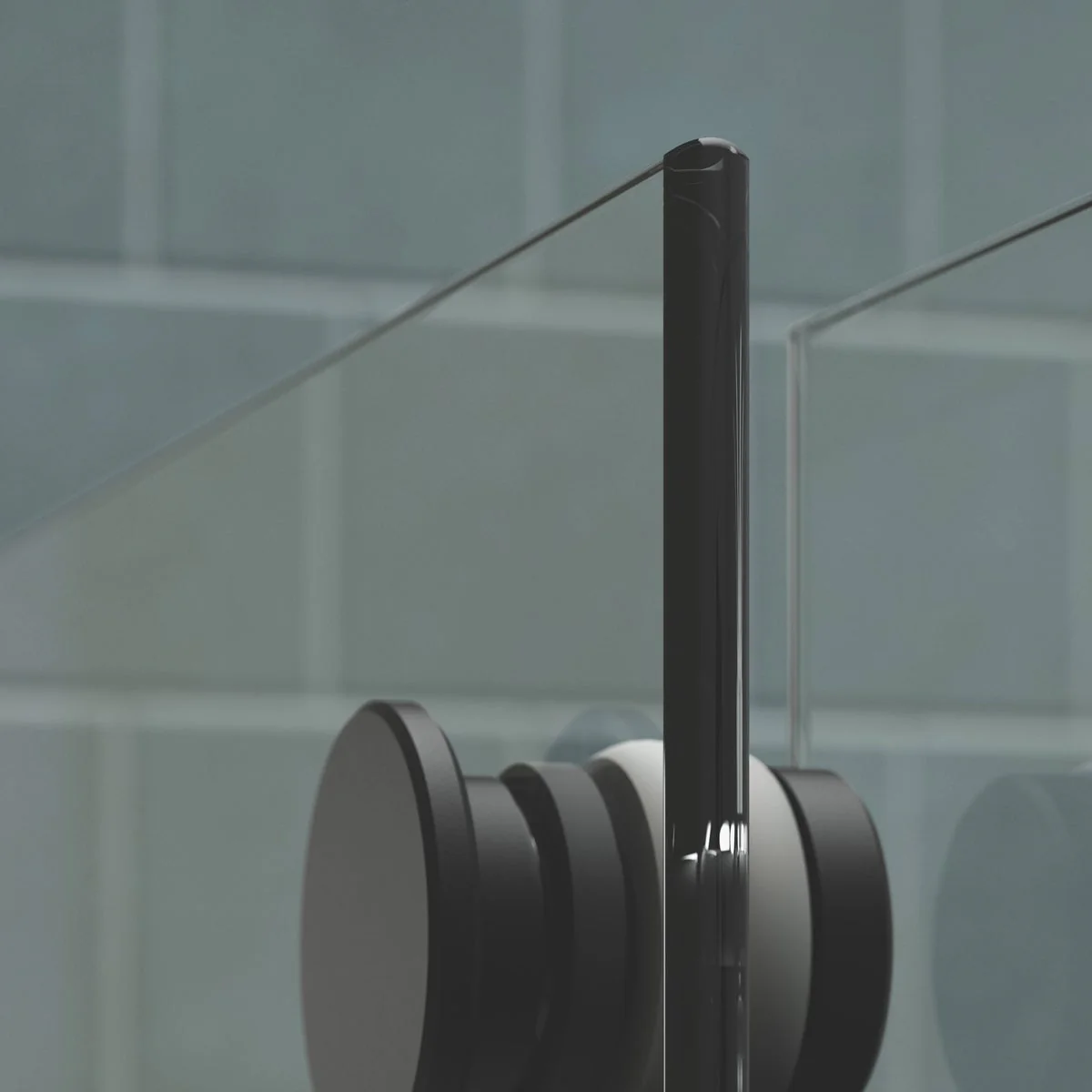 Kohler Tellin Shower Door - Black 78 in. x 59 in - Image 4