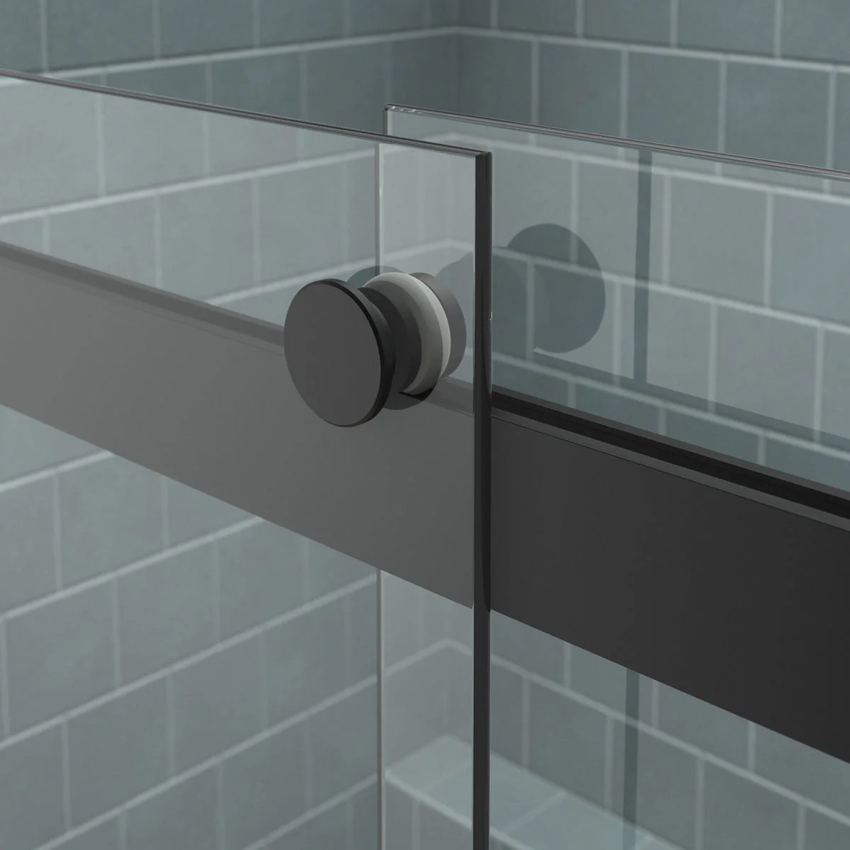 Kohler Tellin Shower Door - Black 78 in. x 59 in - Image 5