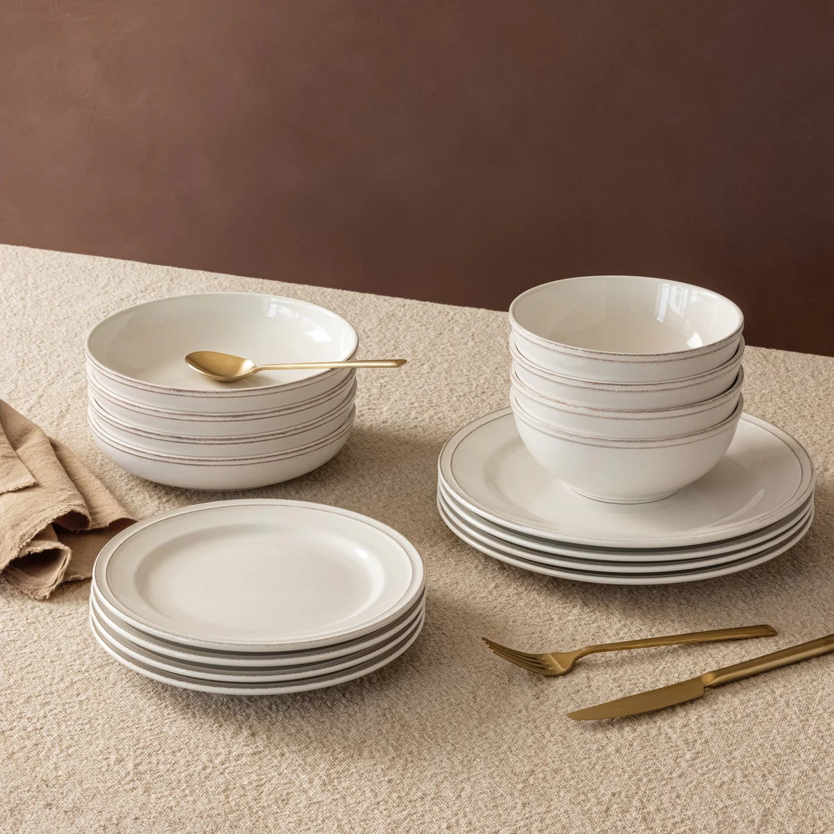Over&Back Lake Como 16-piece Dinnerware Set In Ivory - Image 2