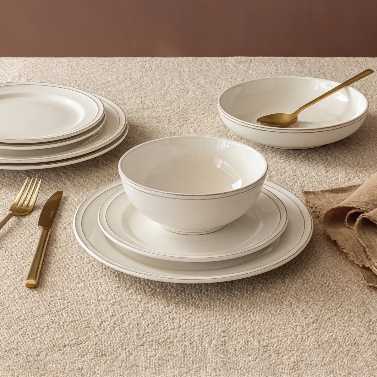 Over&Back Lake Como 16-piece Dinnerware Set In Ivory - Image 3