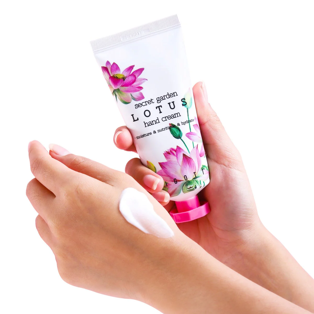 Jigott Secret Garden Hand Cream, 1.69 fl oz, 5-pack - Image 4