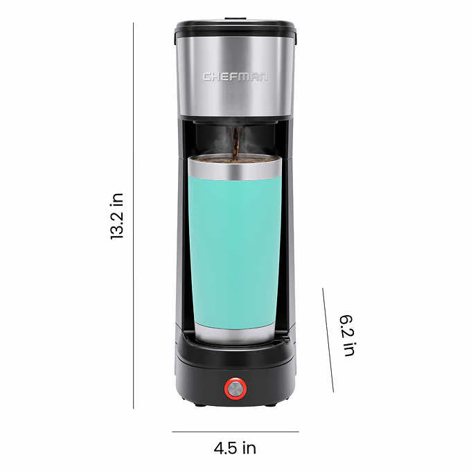 NEW - Chefman InstaCoffee Max K-Cup & Coffee Ground Single-Serve Brewer - Retail $39 - Image 2