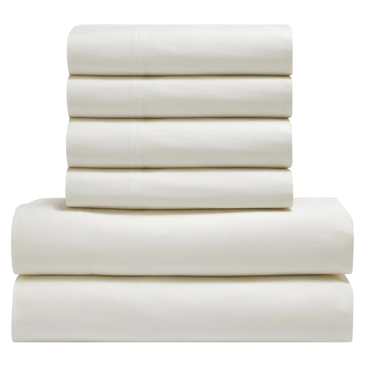 TheraLuxe by Therapedic KING 300 Thread Count Garment Washed 6-piece Sheet Set - Image 4