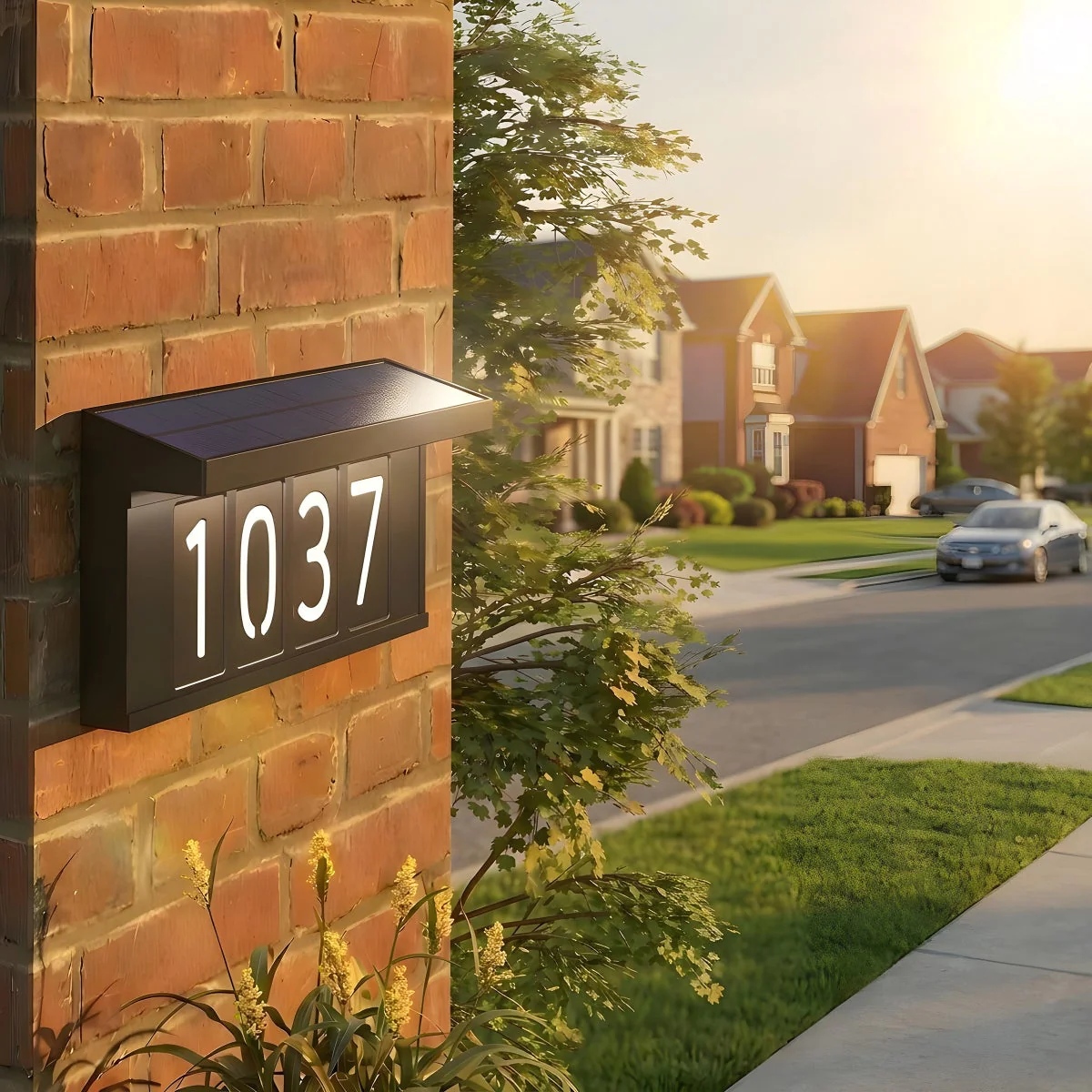 Artika Bowen Solar LED Address Wall Light - Image 2