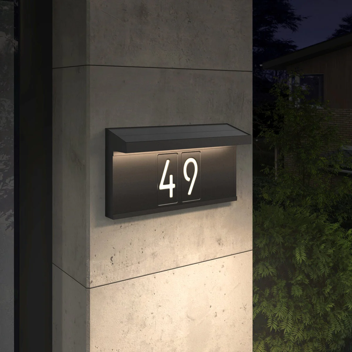 Artika Bowen Solar LED Address Wall Light - Image 5