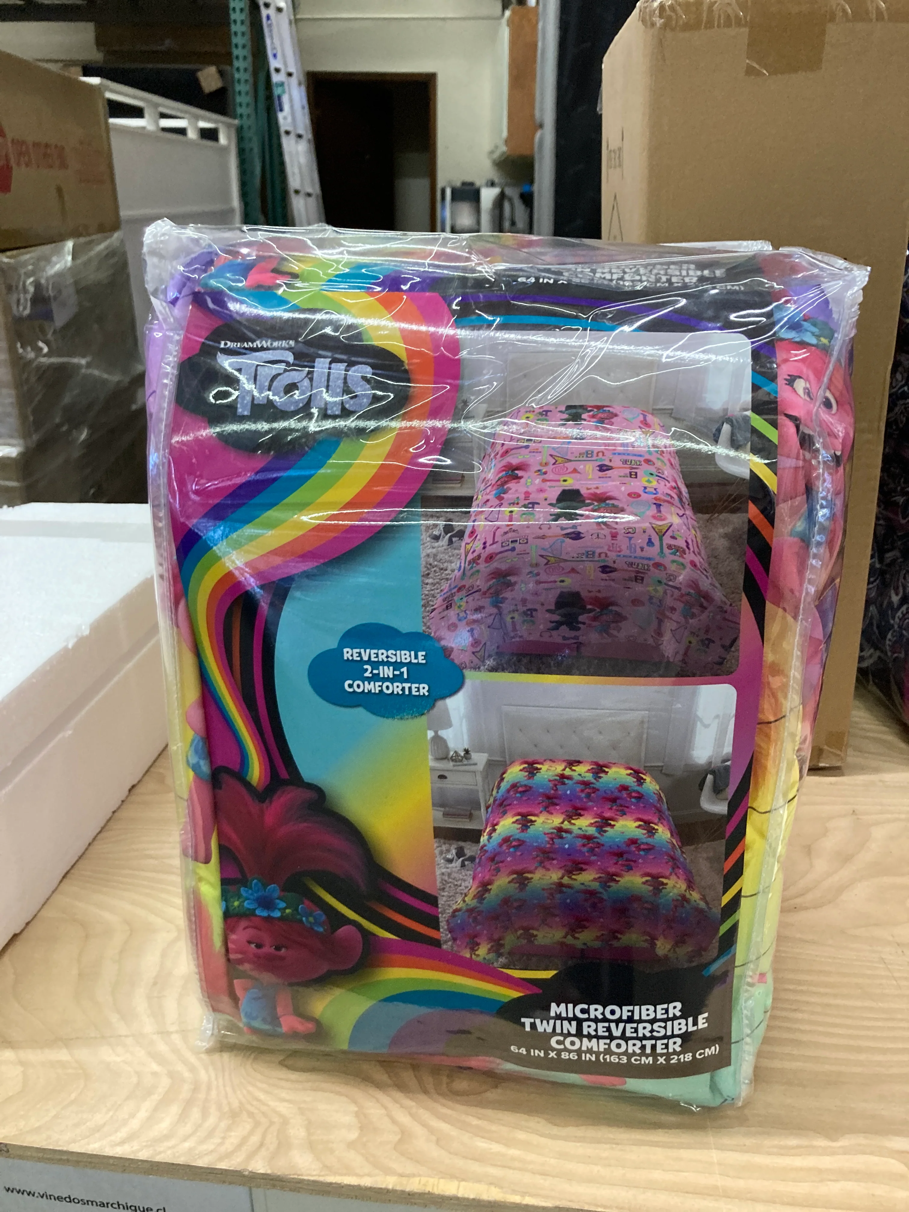 NEW Franco Kids Bedding Soft Microfiber Comforter, Twin, Trolls World Tour - Retail $51 - Image 2