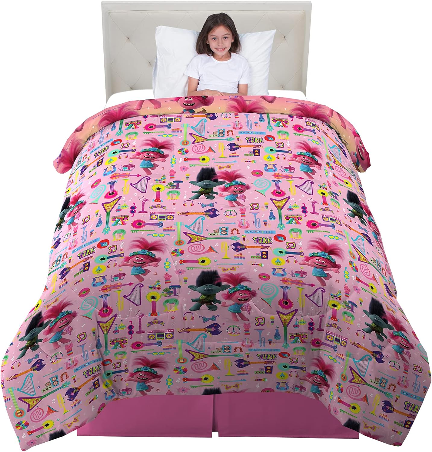 NEW Franco Kids Bedding Soft Microfiber Comforter, Twin, Trolls World Tour - Retail $51 - Image 5