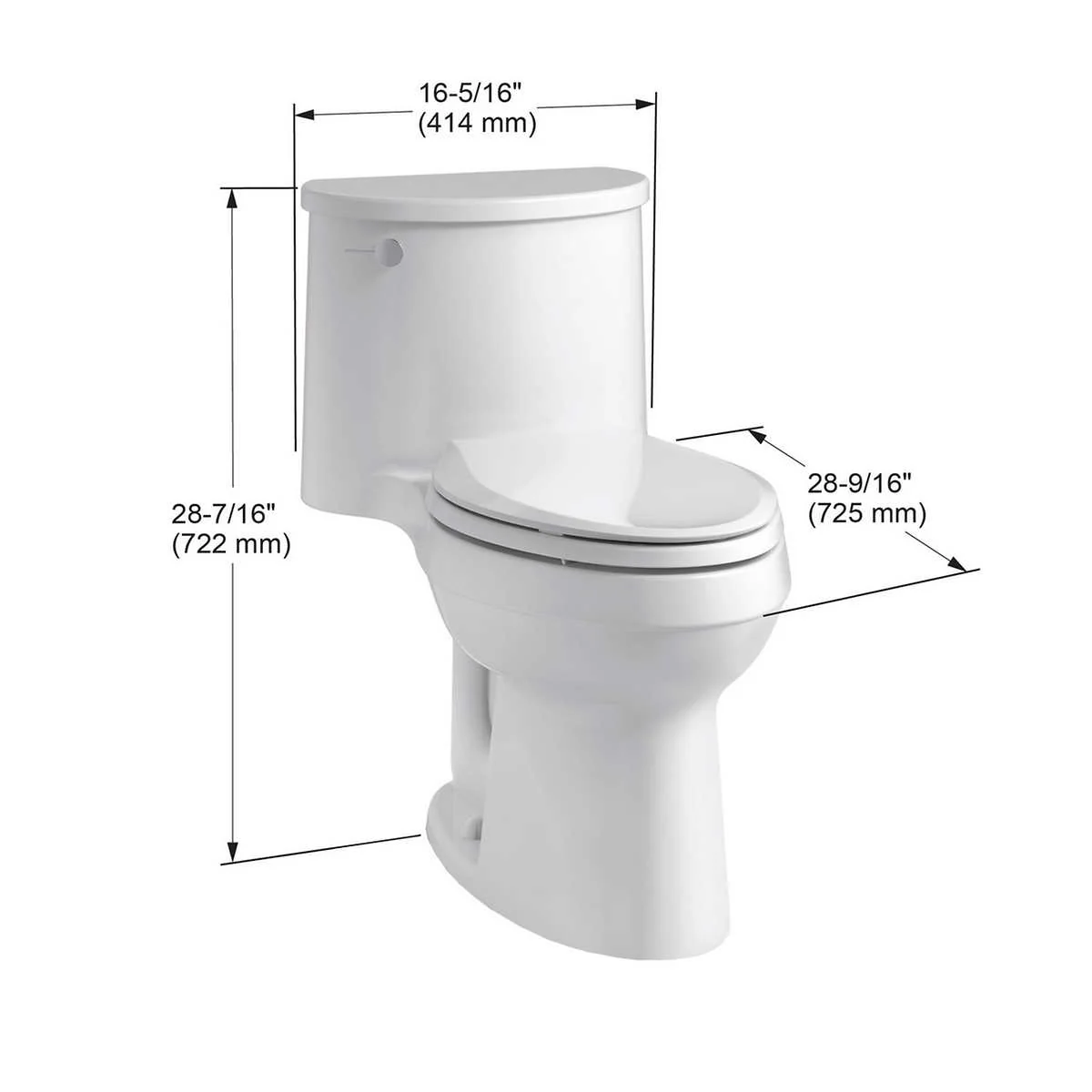 Like NEW - Kohler Adair One-Piece Elongated Toilet - Image 2