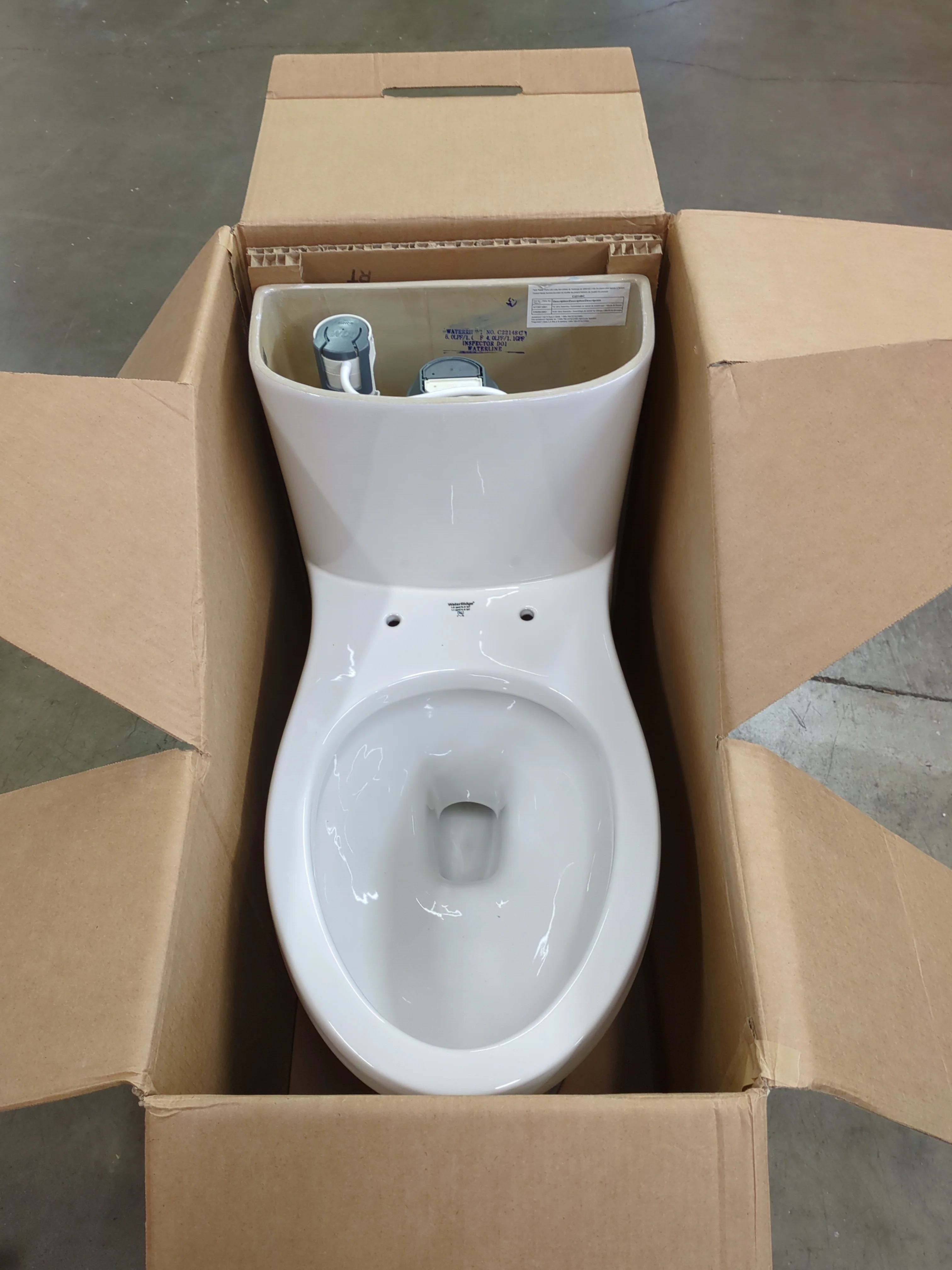 NEW - Water Ridge One Piece Elongated Toilet - Image 2