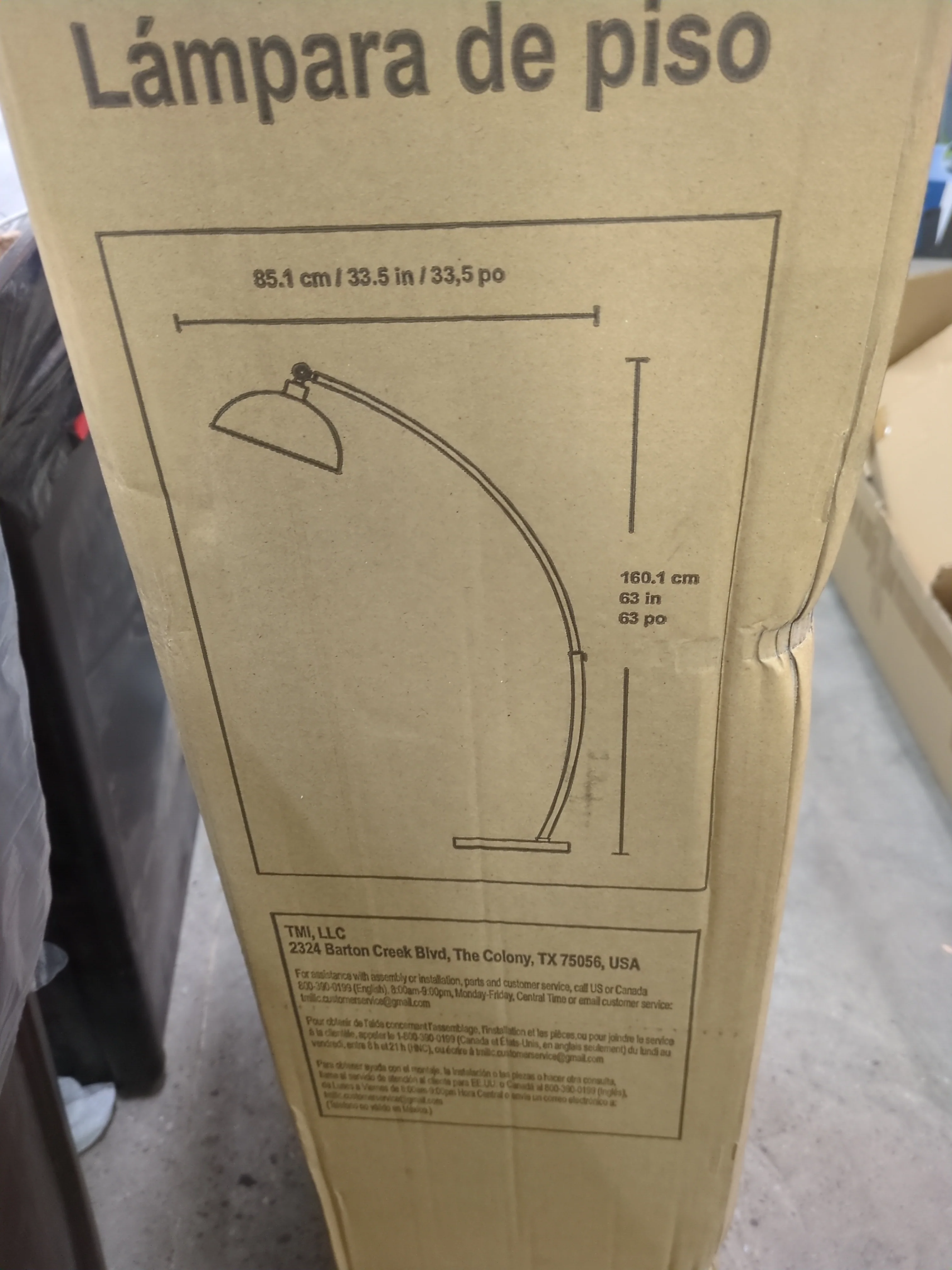 NEW - Costco - Hudson Arc Floor Lamp - Retail $119 - Image 2