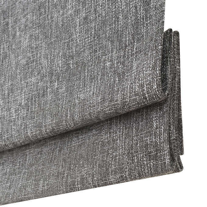 NEW - Costco - Eclipse Drew Total Blackout Roman Shade, Gray, 31 X 64, 2-pack - Retail $99 - Image 3