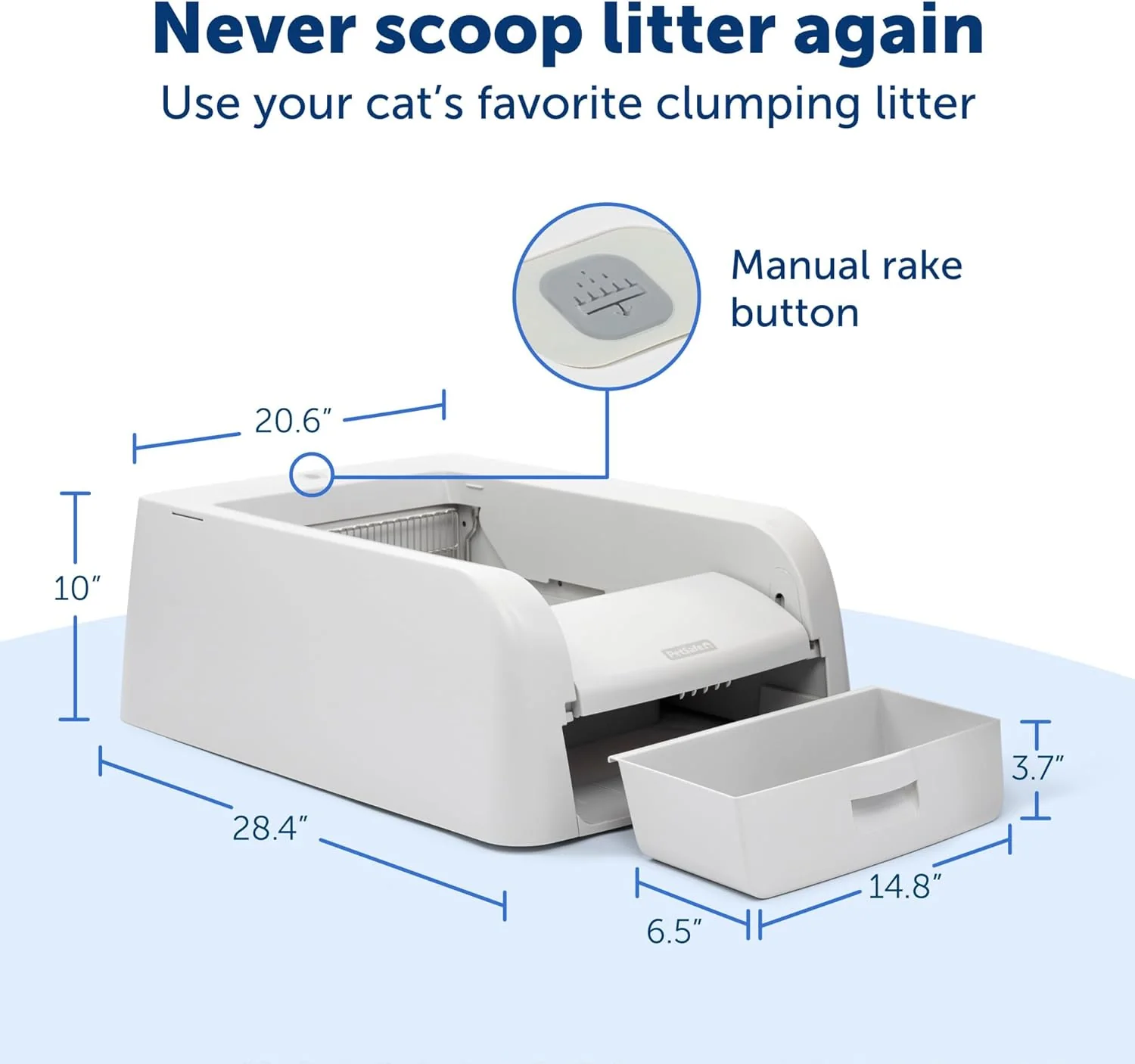 NEW - PetSafe ScoopFree Clumping Self-Cleaning Litter Box for Clumping Litter, Superior Odor Control, Never Scoop Litter Again, For Single and Multi-Cat Households - Retail $279 - Image 2