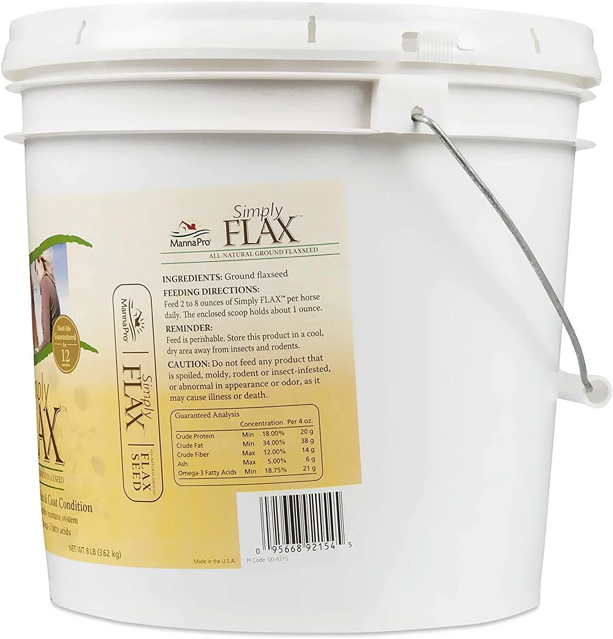 NEW - Manna Pro Simply Flax for Horses | Omega-3 Fatty Acids from Flaxseed | 8 Pounds - Retail $31 - Image 2